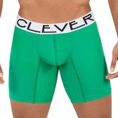 Clever Moda - Link Lange Boxer Groen - Maat S - Heren ondergoed - Onderbroek voor mannen