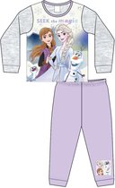 Frozen pyjama - maat 110 - Seek the Magic pyjamaset - paars / grijs
