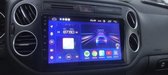 Volkswagen Tiguan 2007-2015 Android 10 navigatie en multimediasysteem Bluetooth USB WiFi 2+32GB zwart