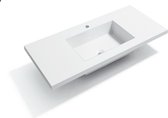 Bagnotti Beta Lavabo simple en Solid Surface 100 cm acrylique blanc