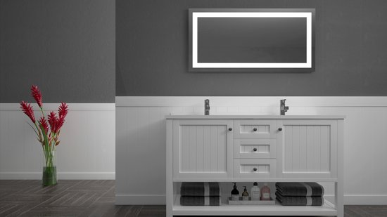 Miroir de salle de bain Roko QUEEN avec éclairage LED intégré et  interrupteur à écran... | bol.com