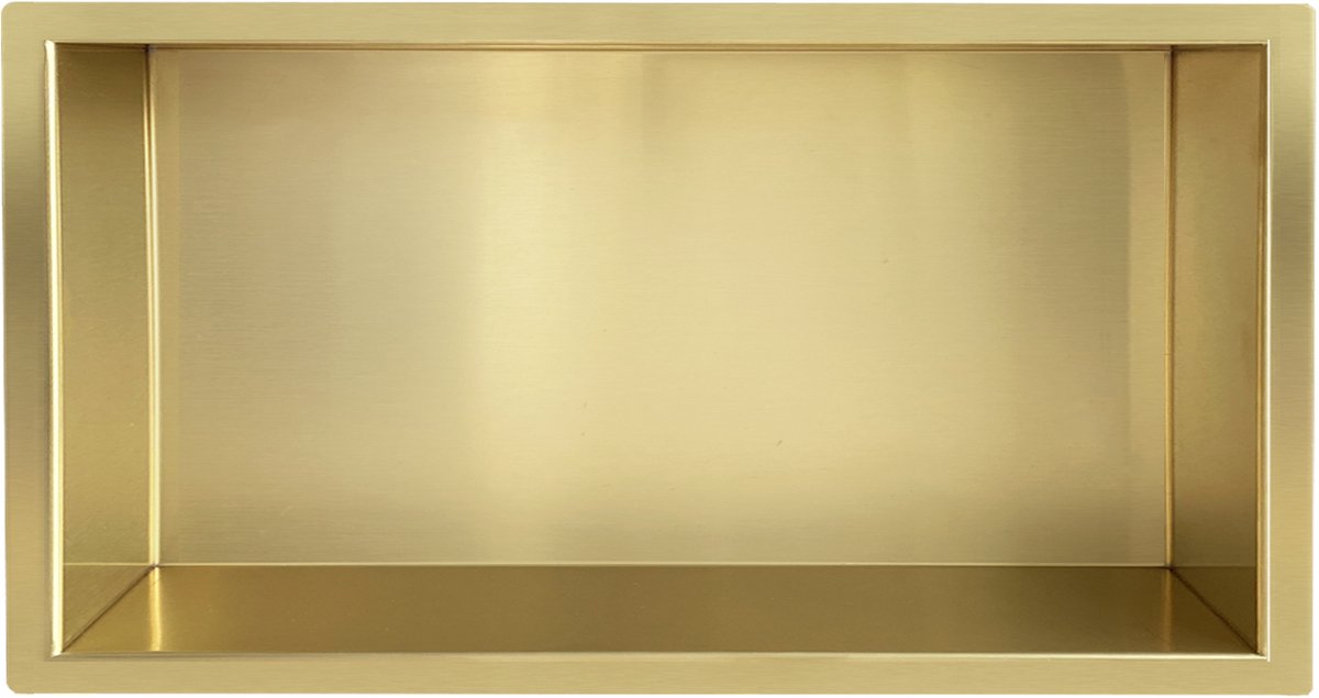 Klea Inbouwnis 30x60x7cm Geborsteld Messing