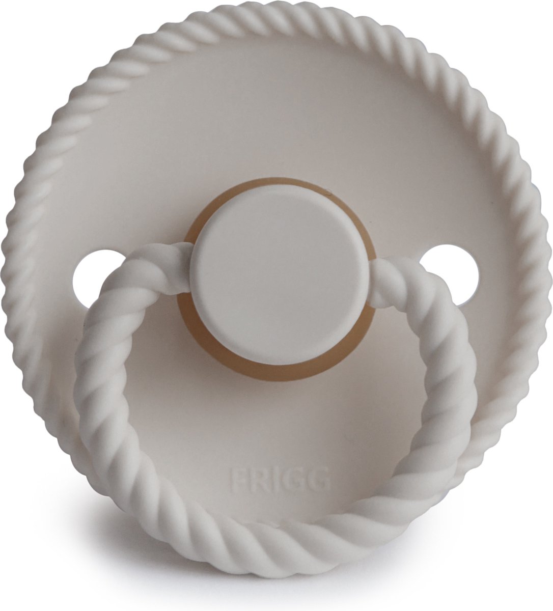 Goedkoopste FRIGG fopspeen - ROPE - SILVER GRAY - T1 - 0-6 MAANDEN - NATUURRUBBER