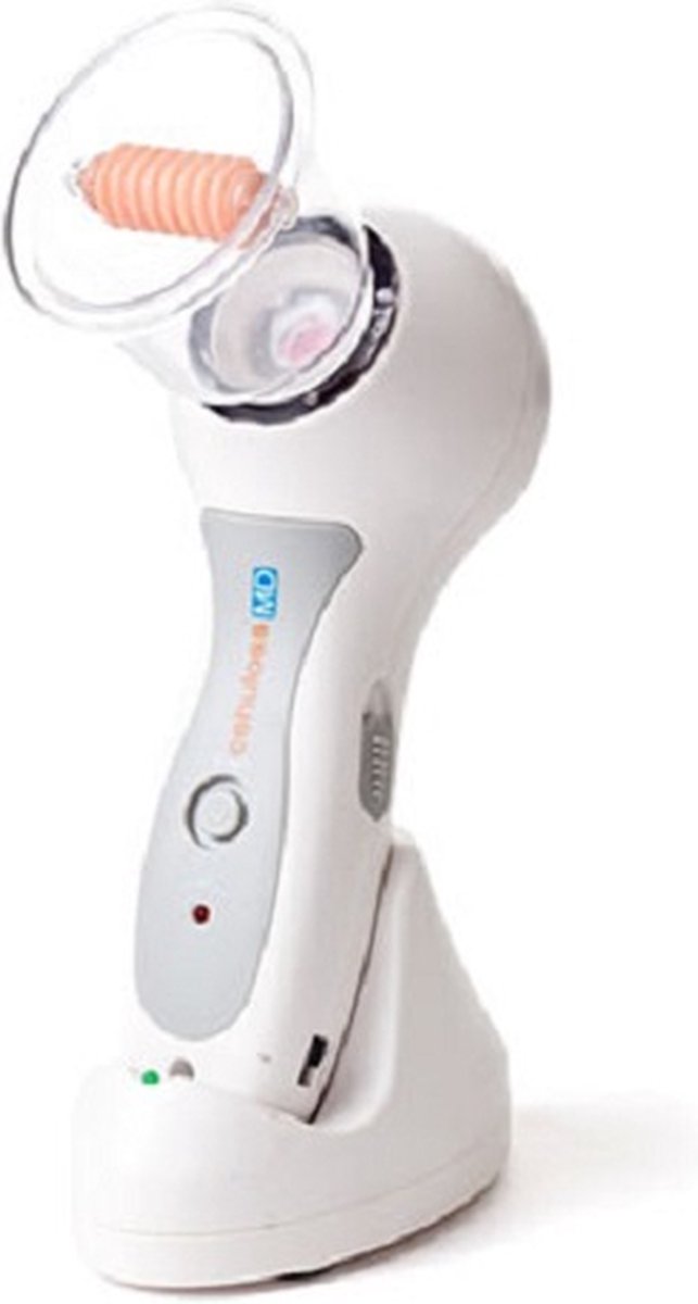 Vacuum massager anti cellulitis met LED - Cupping effect - Voor een betere doorbloeding - Wit
