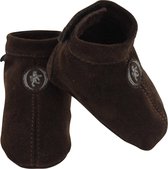 Baby Slofjes Leer | Zachte Zool | 3 tot 18 maanden | Maat: 18 (9-12 maanden) | 100% echt leer | Kleur: bruin