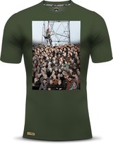 Volle bak t-shirt - Maat S - Groen - Heren Shirt
