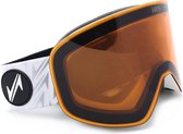 VAIN Slopester Skibril Daylight - Magnetische verwisselbare lenzen - Matte wit - Oranje Low light Lens