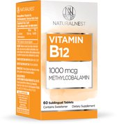 NaturalNest Vitamine B12 methylcobalamin 1000mcg - 60 Zuigtabletten