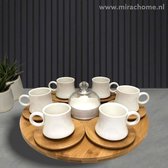 Espresso / Turkse koffie kopjes 6 persoons, 15-delige