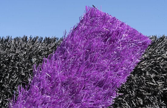 Kunstgras violet 2 x 18 mètres - 25 mm ✅ Production néerlandaise - Tapis de gazon le plus doux déclaré ✅ Perméable à l'eau | Jardin | Enfant | Animal