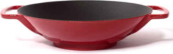 Gietijzeren wok - Ø35 cm - Sürel - Rood