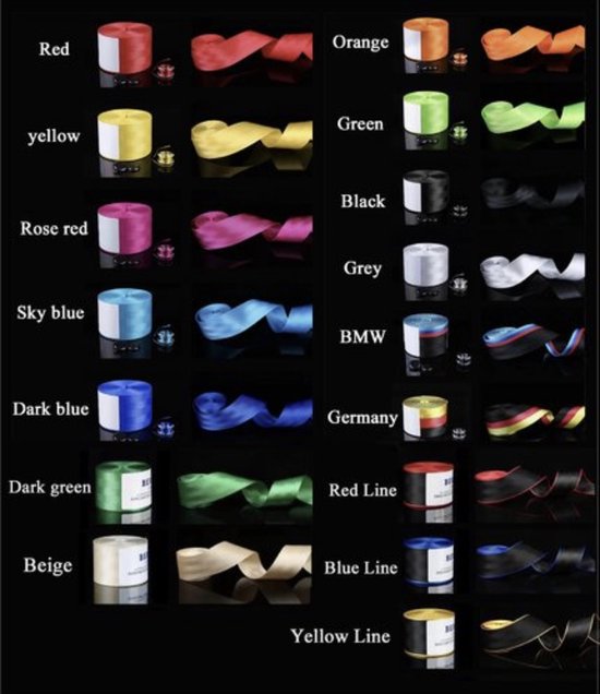 Ceinture de sécurité couleur deals