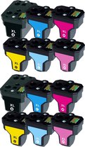 Geschikt voor HP 363 / 363XL inktcartridges - Multipack 12 Stuks - Geschikt voor HP Photosmart 3110, 3210, 3310, C5180, C6180, C6280, C7280, C8180, D7160, D7463 - Inktpatronen - in