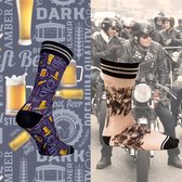 Sock My Feet geschenkdoos sokken heren 39 42 - cadeau voor man - duurzaam - naadloos - Craft Beer Bikers