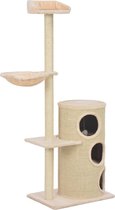 Everest Kattenkrabpaal met sisal krabpalen 148 cm beige