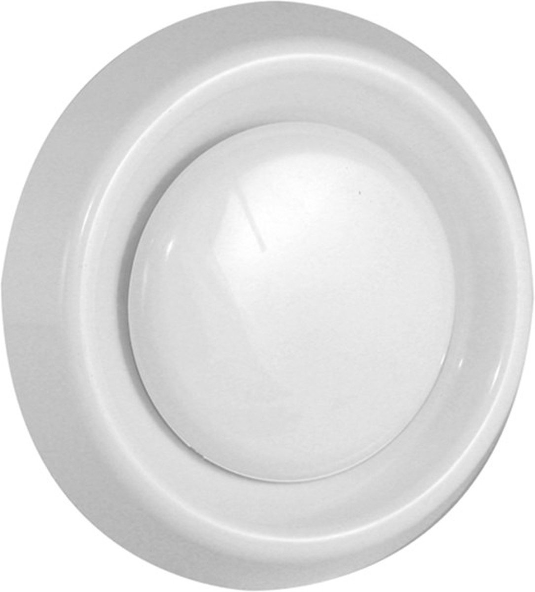 Nedco BV Afzuigventiel met korte aansluitbus ø 150mm PP, kunststof wit
