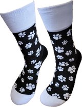 Verjaardag cadeau - Dierenpootjes - Grappige sokken - Schildpadsokken - Leuke sokken - Vrolijke sokken - Luckyday Socks - Cadeau sokken - Socks waar je Happy van wordt - Maat 35-38