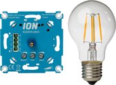 LED Dimmer Inbouw | 0.3-200 Watt | Inclusief 3x gratis E27 dimbare 4 Watt LED filament Lamp | ION INDUSTRIES