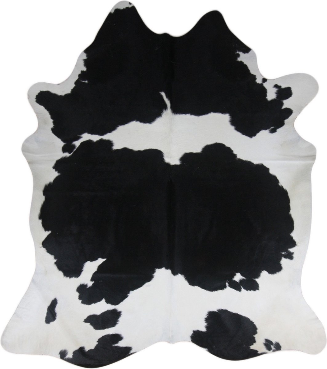 Dusk till Dawn Koeienhuid vloerkleed 3-4m2 - Zwart/Wit