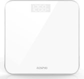 RENPHO Digital Bathroom Weighing Scale High Precision Body Weight Scale with Large LED Display, Step-On Technology, Capacity 180kg/400lb, White
