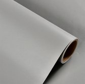 Solid Zelfklevend Behang - Matte Lichtgrijs - Vinyl Behangpapier - Waterdichte Muurstickers - Zelfklevend - Woonkamer - 5 Meter Rol