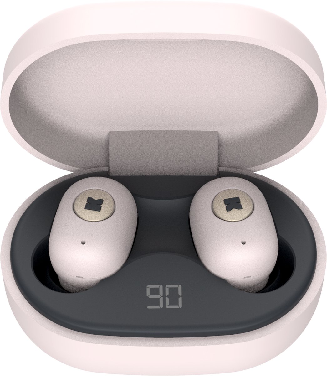 Kreafunk | aBEAN | Dusty Pink | Bluetooth 5.0 TWS oortjes met microfoon met magnetic USB-C charge kabel