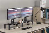 Dubbele Monitor Verhoging Standaard - Geschikt Voor Apple iMac Macbook Air Pro Laptop / PC Computer Scherm Verhoger Bureau Beeldscherm Verhoging Stand - In Hoogte Verstelbaar Hoek Model - Thu