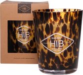 HIB Geurkaars Conical Tiger Amber Sweet Berry H16 D13 - Kaarsen - Valentijns cadeau -