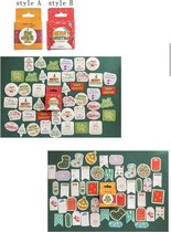 Decoratieve stickers | beste wensen en vormpjes | set van 2 | 44mm x 44mm x 11mm