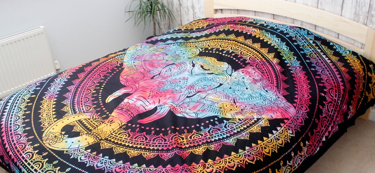 Ancient Wisdom Eenpersoons Katoenen Sprei - Winter Boom thumbnail 3