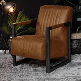 HUUS Fauteuil Ten - Topkwaliteit fauteuil - Zitting is gemaakt van Stof - 58x81x77 cm