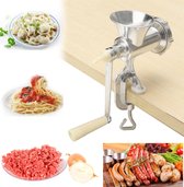 Aluminium Keuken Handleiding Vleesmolen Hakmolen-voor worsten, pasta, gehakte peper, gehaktballen