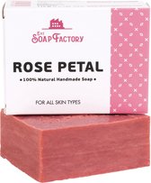 The Soap Factory Rose petal Zeepbar 100% natuurlijk