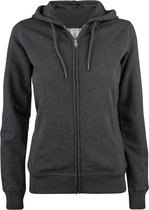 Clique Premium OC Hoody FZ Ladies antraciet melange s