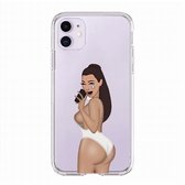 iPhone 13 Pro Max Hoesje - TPU Backcover- Kim Kardashian - Grappig