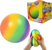 Fidget Toys Regenboog Stressbal - 1 exemplaar - Knijpbal voor de hand - 11 cm