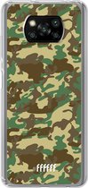 6F hoesje - geschikt voor Xiaomi Poco X3 Pro -  Transparant TPU Case - Jungle Camouflage #ffffff