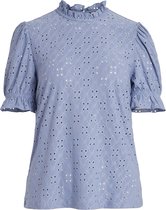 VILA VIKAWA S/S FLOUNCE  TOP/SU - NOOS Dames T-shirt - Maat S