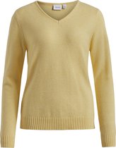 VILA VIRIL V-NECK L/S  KNIT TOP - NOOS Dames Trui - Maat XL