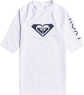 Roxy - UV Rashguard voor meisjes - Whole Hearted - Korte mouw - Bright White - maat 168cm