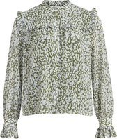 VILA VILIMMY LEPI L/S FRILL SHIRT/LC Dames Blouse - Maat 44