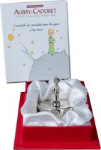 Le Petit Prince tandendoosje - verzilverd metaal - Ø 4 cm