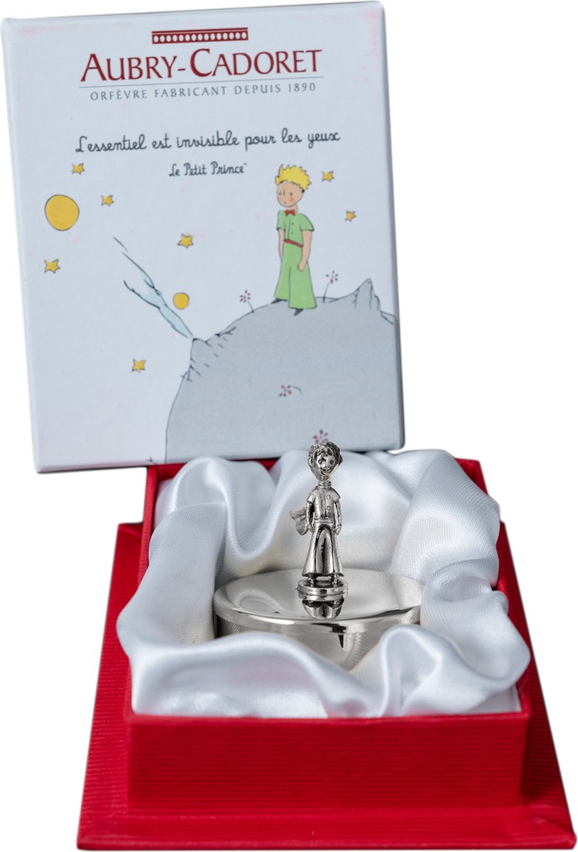Goedkoopste Le Petit Prince tandendoosje - verzilverd metaal - Ø 4 cm