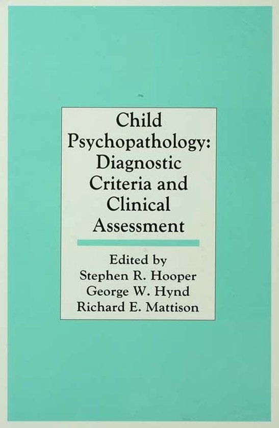 Child Psychopathology - cover