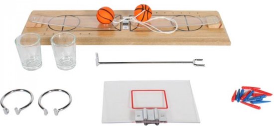 Thumbnail van een extra afbeelding van het spel Drankspel basketbal shooter - Drinkspel sport - Shotglaasjes - Drinking game basketbal - Shotspel