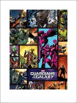 Pyramid Guardians of The Galaxy Comics Kunstdruk 60x80cm Poster - 60x80cm