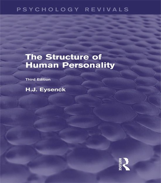 The Structure of Human Personality - cover