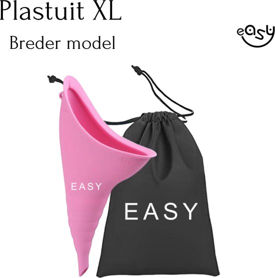 Plastuit - XL - Urinaal - Flexibel siliconen - Groter model - Plaskoker - easy