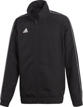 adidas - Core 18 PRE Jacket Youth - Trainingsjack - 116 - Zwart