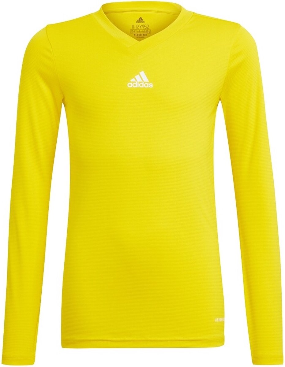 Adidas Base Tee 21 Shirt Lange Mouw Kinderen - Geel | Maat: 140